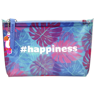 Kosmetická taška Top Model Tropical, modro-růžová