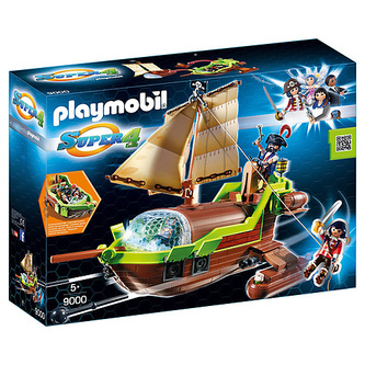Pirátský Chameleon s Ruby Playmobil Super 4, 50 dílků