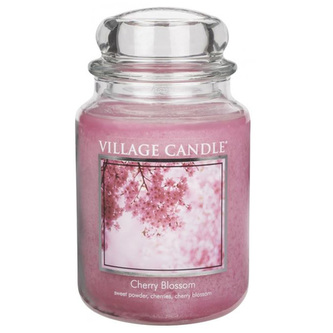 Svíčka ve skleněné dóze Village Candle Třešňový květ, 737 g