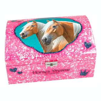 Šperkovnice Horses Dreams Best friends, růžová