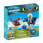 Astrid v létacím plášti a Trnožrout Playmobil Jak vycvičit draka, 12 dílků