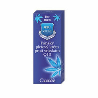 Bione Cosmetics Pánský pleťový krém proti vráskám Q10 Cannabis 40 ml man