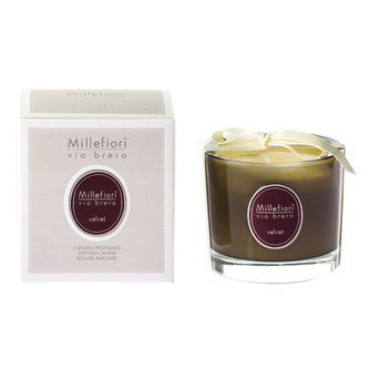 Vonná svíčka Millefiori Milano Samet, Via Brera, 180 g