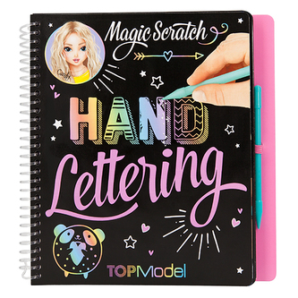 Škrabací sešit Top Model S duhovým podkladem, včetně škrabátka