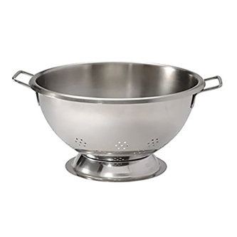 de Buyer ST. STEEL HEMISPHERICAL COLANDER W/ 2 HANDLES O 24CM H. 12 C