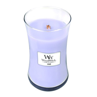 Svíčka oválná váza WoodWick Šeřík, 609.5 g