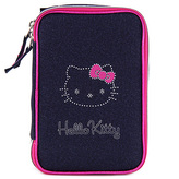 Školní penál s náplní Target Hello Kitty, tmavě modrý jeans