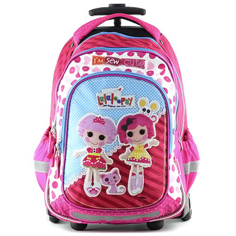 Školní batoh trolley Lalaloopsy Textilní nášivka