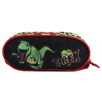 Školní penál Target T-rex, barva černá Školní penál Target T-rex, barva černá