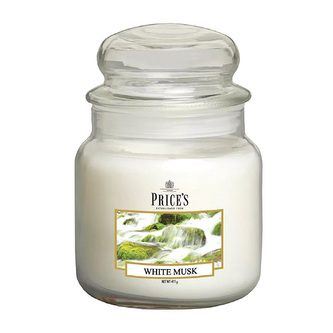 Price's Candles Svíčka ve skleněné dóze Price´s Candles Bílé pižmo, 411 g