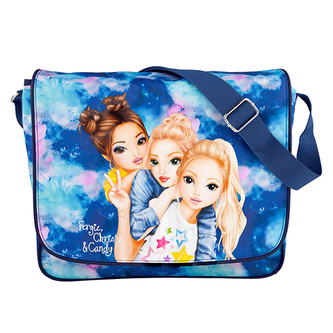 Taška přes rameno Top Model Fergie, Christy a Candy, modrá