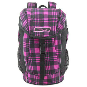 Batůžek Target Kostkovaný, růžovo-černý