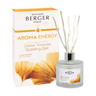 Lampe Berger Skleněný difuzér Maison Berger Paris Čerstvé tonikum, 180 ml, vrbové tyčinky