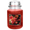 Svíčka ve skleněné dóze Village Candle Červené květy, 737 g