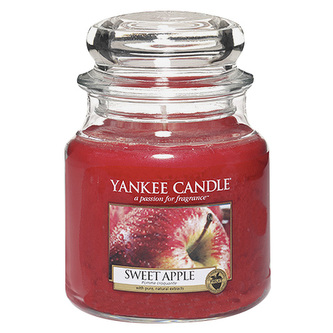 Svíčka ve skleněné dóze Yankee Candle Sladké jablko, 410 g