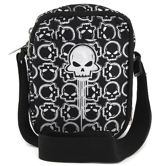 Taška do města Target motiv stříbrných lebek