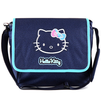 Taška přes rameno Hello Kitty motiv jeans