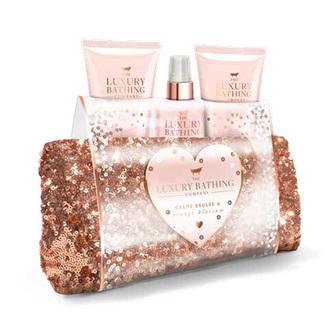 Dárková sada do koupele Grace Cole Créme brulée a pomerančový květ, 4-dílná