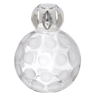 Katalytická lampa Lampe Berger Paris Sphere givrée, čirá, matná, výška 13 cm