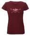 APELVIKEN - dámské triko s krátkým rukávem - Wine red - XL