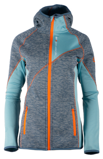 GTS 3018 L S20 - Dámská fleece mikina s kapucí - smoke - 44