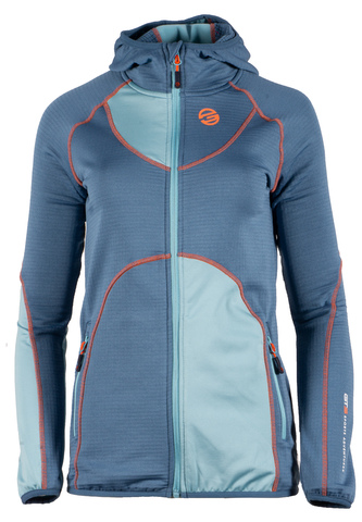 GTS 3015 L S20 - Dámská mikina Waffle Fleece, Bicolour - smoke - 38