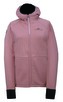 LINSELL - ECO dámská mikina s kapucí (2.vrstva) - dusty rose - XXL