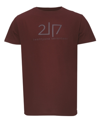 VIDA - dámské bavlněné triko s kr. rukávem, wine red - 38