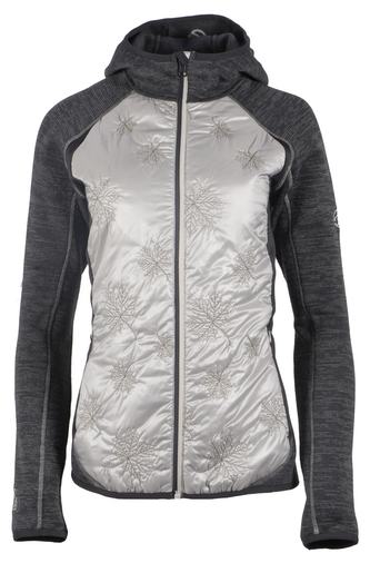 GTS 4029 L - Dámská hybridní bunda s kapucí - anthra - 42