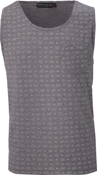 MARINE - Pánské triko bez rukávů - Grey mel - 3XL