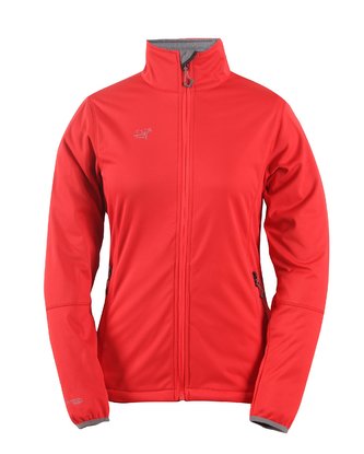 SKRATTEN - dámská NOS softshellová bunda bez kapuce - červená - 36