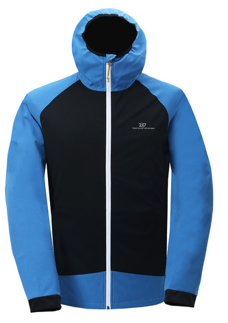 NORDMARK - pánská hybridní bunda s kapucí - Blue - XL