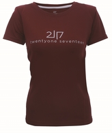 TUN - dámské funkční triko s kr.rukávem - Wine Red - 38