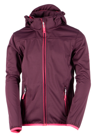 GTS 4013 K S0 - Dětská 3L softshell bunda - plum - 128