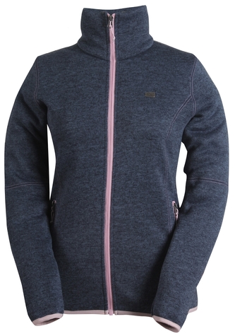 TOBO - dívčí svetr se zipem(flatfleece) - modrý - 176