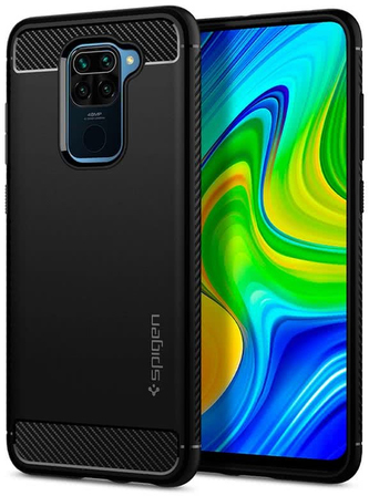 SPIGEN Rugged Armor Xiaomi Redmi Note 9 Black