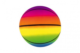 Míč basketbal gumový nafouknutý 20cm v síťce Míč basketbal gumový nafouknutý 20cm v síťce