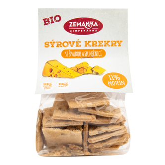 Krekry se sýrem a slunečnicí 100 g BIO   ZEMANKA