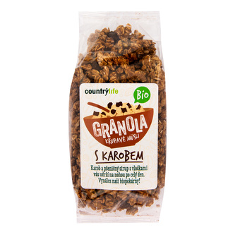 Granola - Křupavé müsli s karobem 350 g BIO   COUNTRY LIFE Granola - Křupavé müsli s karobem 350 g BIO   COUNTRY LIFE