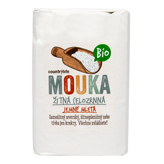 Mouka žitná celozrnná jemně mletá 1 kg BIO   COUNTRY LIFE