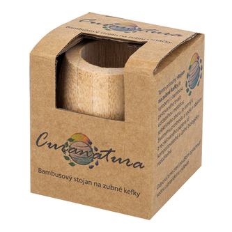 Stojánek na zubní kartáčky bambusový  CURANATURA