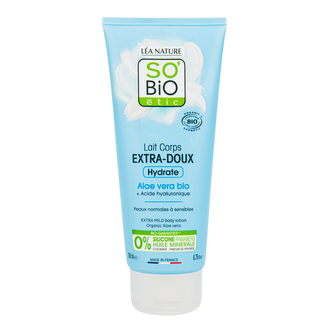 Mléko tělové extra hydratační s aloe vera a hyaluronem 200 ml BIO   SO’BiO étic