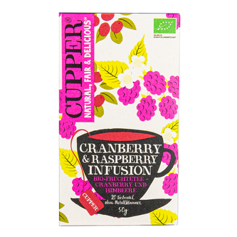 Čaj Cranberry & Raspberry 50 g BIO   CUPPER
