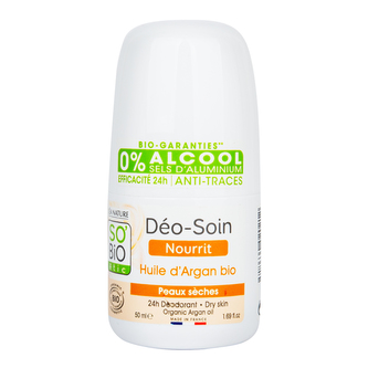 Deodorant přírodní 24h vyživující s arganovým olejem 50 ml BIO   SO’BiO étic