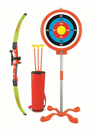 Hračka G21 Luk s terčem na stojanu s držákem na 3 šípy