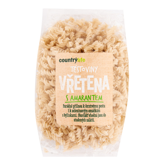 Těstoviny vřetena s amarantem 300 g   COUNTRY LIFE