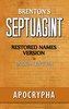 Brenton's Septuagint, Apocrypha, Restored Names Version, Volume 2