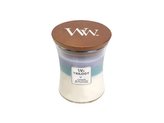 WoodWick Trilogy Calming Retreat svíčka váza 275g