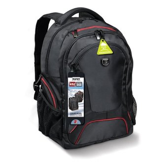 PORT DESIGNS COURCHEVEL batoh na 14/15,6'' notebook a 10,1'' tablet, černo-červený