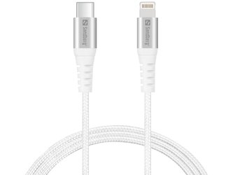 Sandberg USB-C 3.1 do Lightning kabel, SYNC + CHARGE, 1 m, bílý